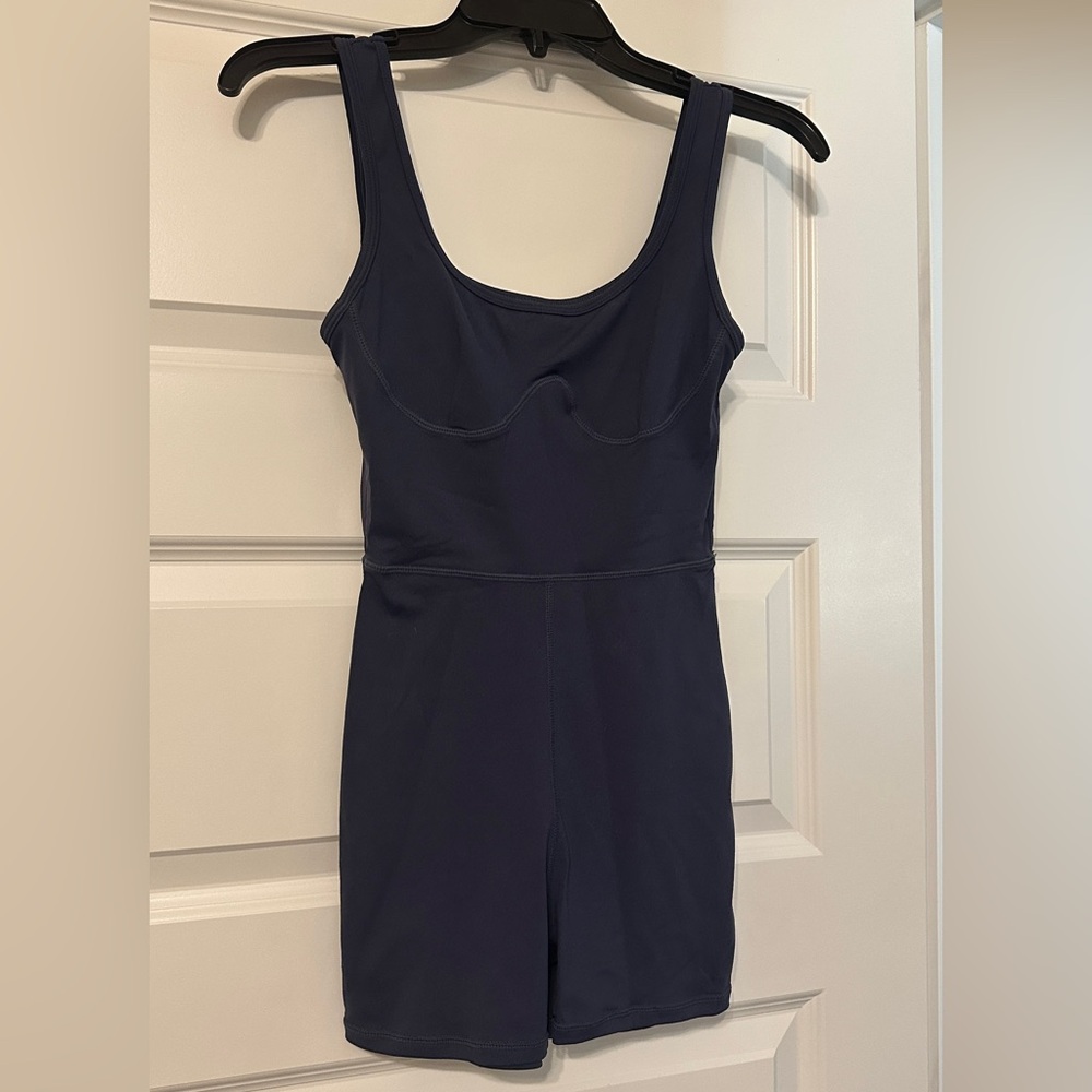 Navy blue, one piece jumpsuit